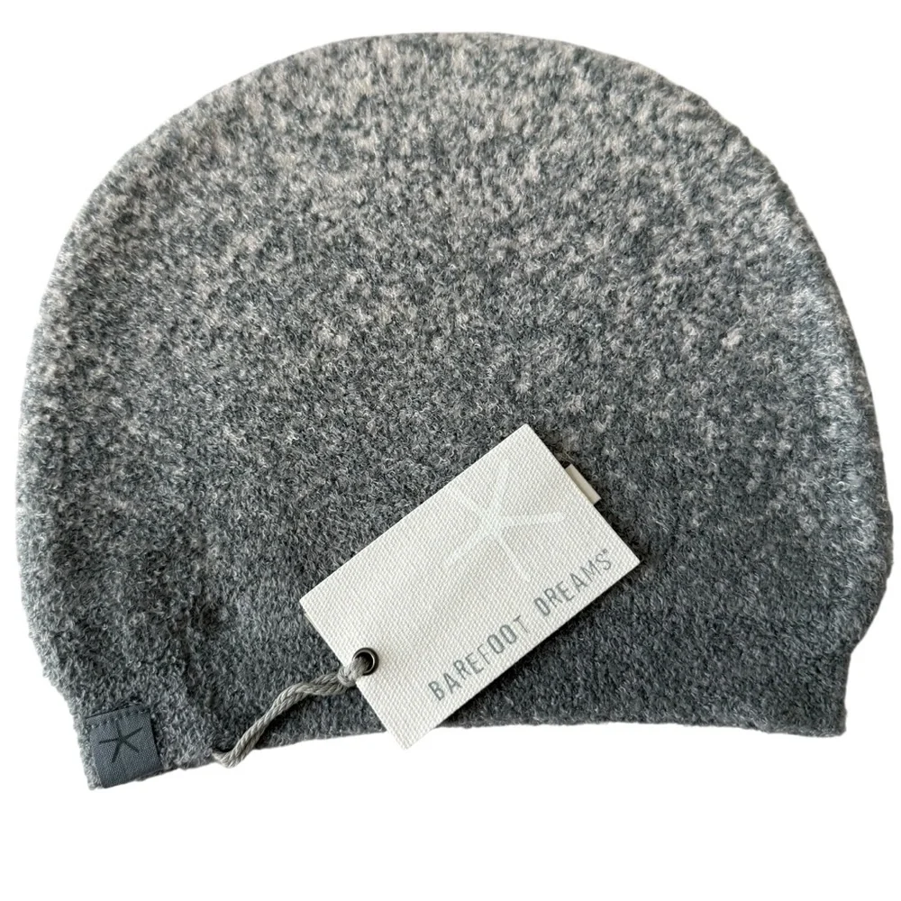 Barefoot Dreams CozyChic Lite Confetti Beanie in Smokey Green Fog Grey One Size